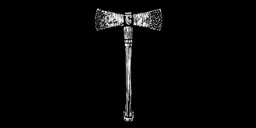 Rusted Double Bit Hatchet