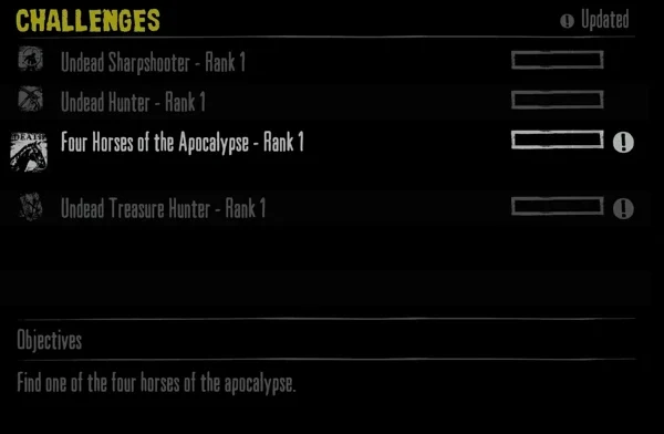 Four Horses of the Apocalypse Rank 1